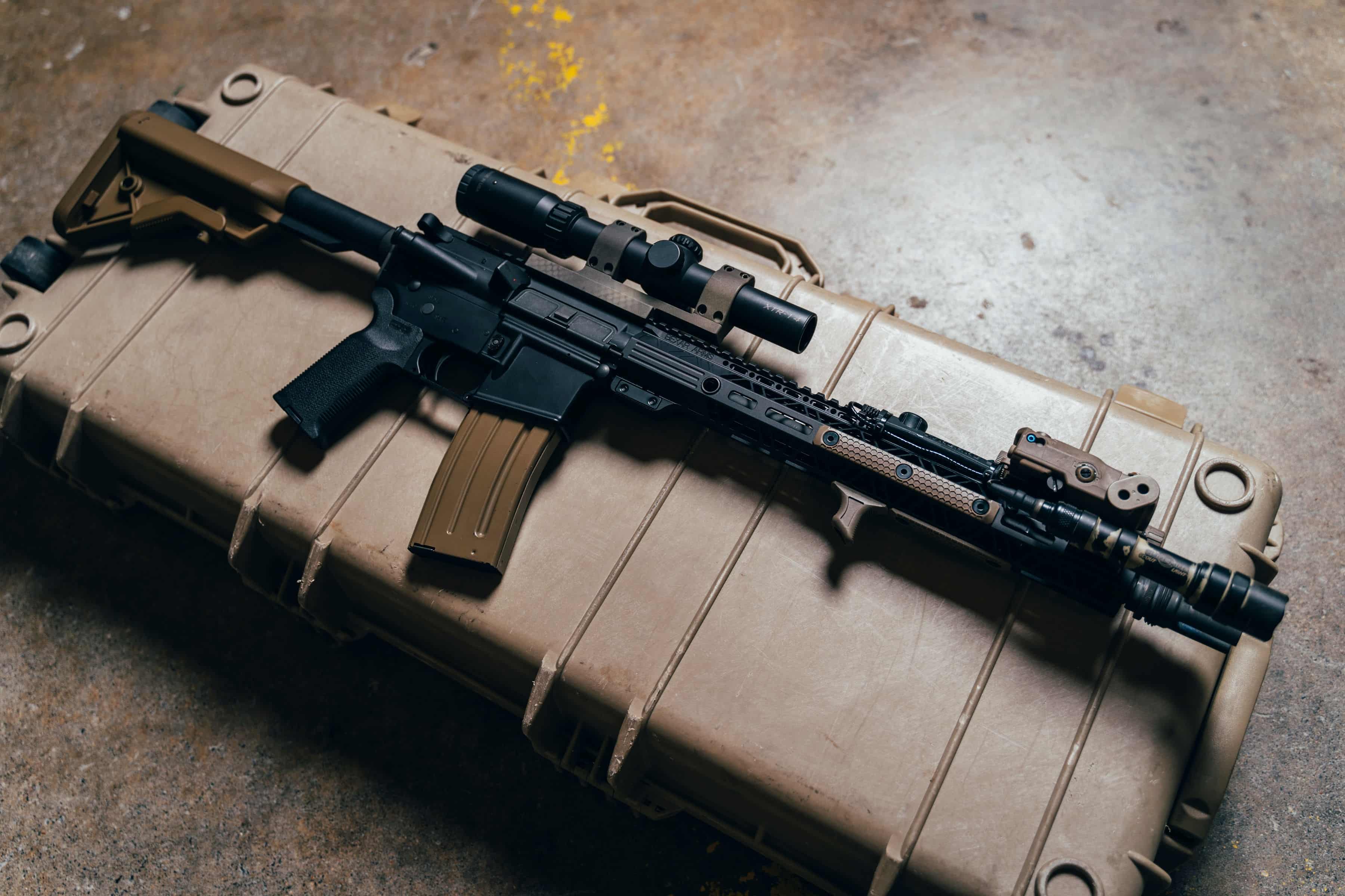 Banner image showing a rifle in a case.